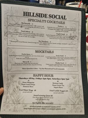 Menu photo 3 Hillside Social Cedar Hill, TX