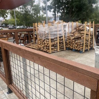Canyons Barbeque - Oak wood stored outside. - Barbeque Near Me - Castro Valley, California