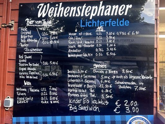 Menu photo 1 Weihenstephaner Lichterfelde Berlin, BE