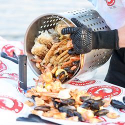 Outer Banks Boil Company - A summertime supper tradition here in Corolla-A Signature Seafood Boil from Outer Banks Boil Company