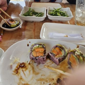 Kodo Sushi Sake - Sweet potatoe roll and edamame - Sushi Bars Near Me - Chandler, Arizona Kodo Sushi Sake - Sweet potatoe roll and edamame - Sushi Bars Near Me - Chandler, Arizona