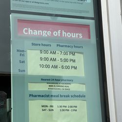Walgreens - They changed their Pharmacy hours d/t lack of Pharmacists who want to work here