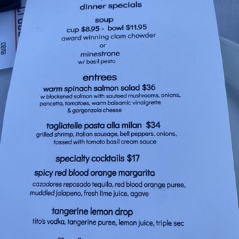 Crocodile Restaurant & Bar - Specials 2023 November menu - Bars Near Me - Santa Barbara, California
