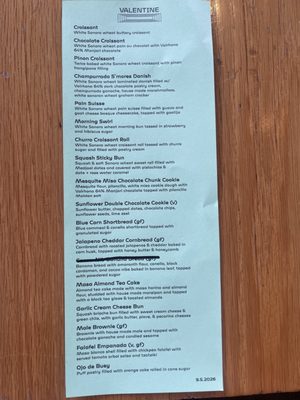 Menu photo 2 Valentine Phoenix, AZ