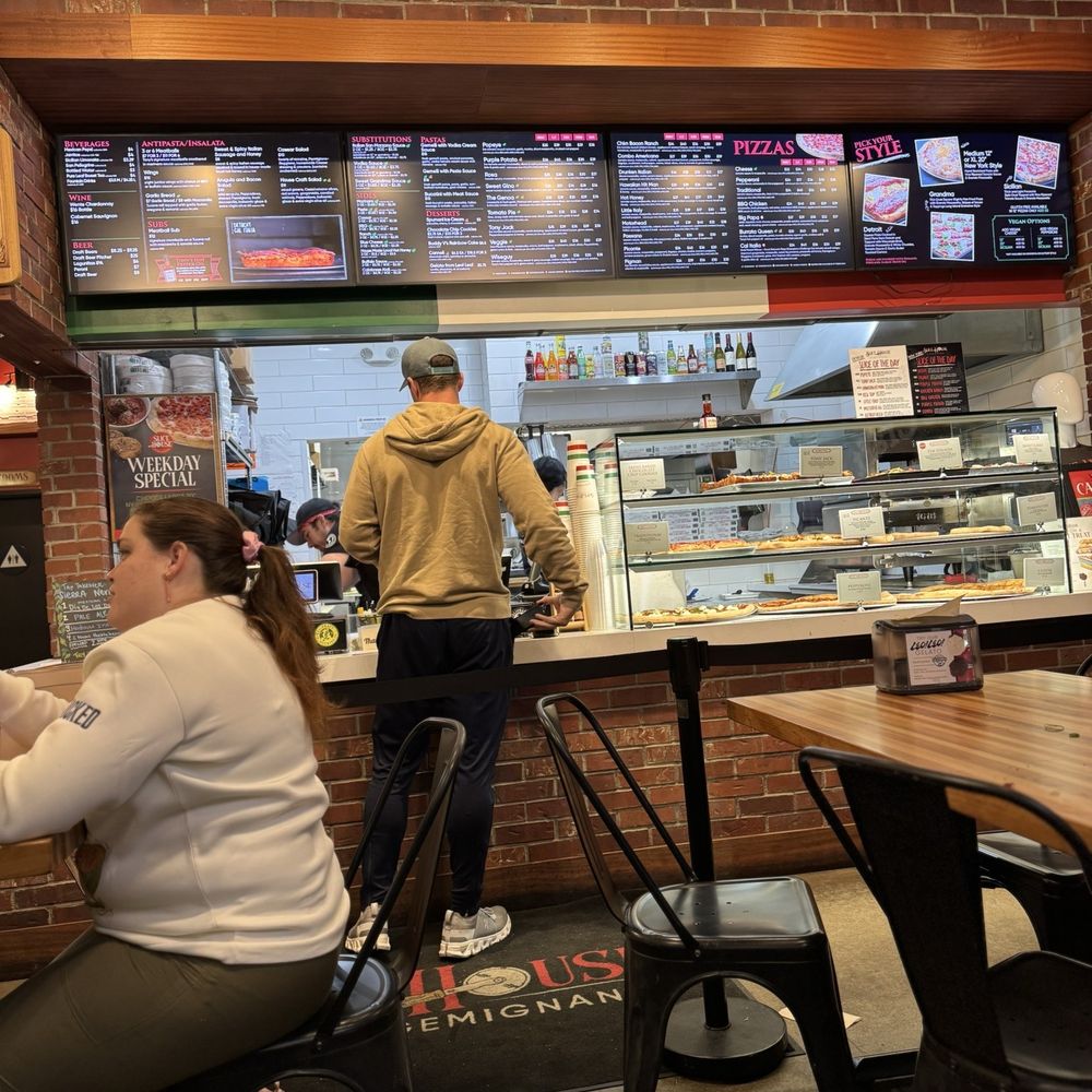 Slice House by Tony Gemignani - Front with pizzas to pick from - Pizza Near Me - Folsom, California Slice House by Tony Gemignani - Front with pizzas to pick from - Pizza Near Me - Folsom, California