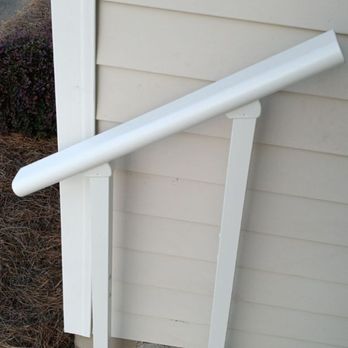 Tie’s Home Improvement - 2-step handrail before being installed - Handyman Near Me Tie’s Home Improvement - 2-step handrail before being installed - Handyman Near Me