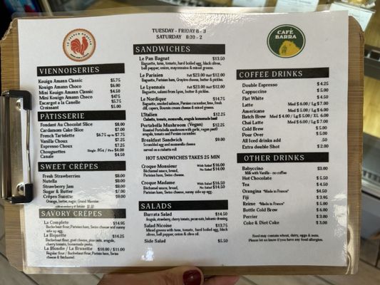 Menu photo 5 Le French Rooster Burbank, CA