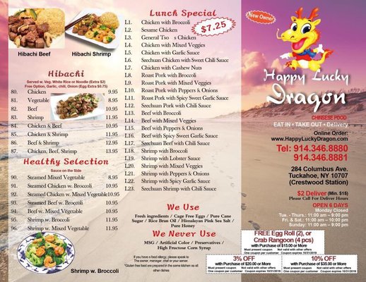 Menu photo 6 Happy & Lucky Dragon Tuckahoe, NY Menu photo 6 Happy & Lucky Dragon Tuckahoe, NY