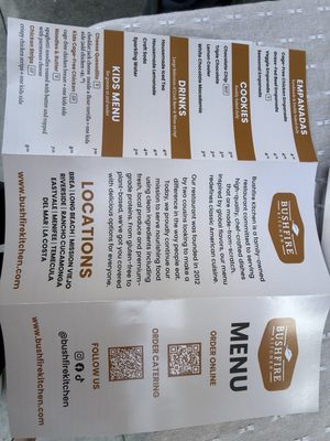 Menu photo 4 Bushfire Kitchen Brea, CA