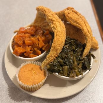 His Place Eatery - Fried Whiting Platter - Southern Near Me - Indianapolis, Indiana