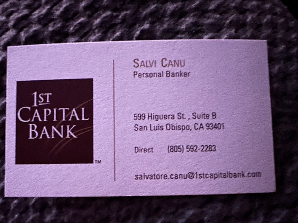 FIRST CAPITAL BANK SAN LUIS OBISPO Updated September 2024 599