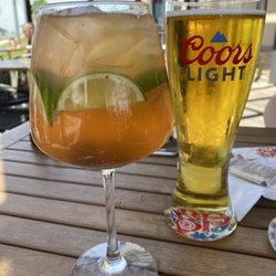 Boston Pizza - Boston Size white sangria smash and Coors Light