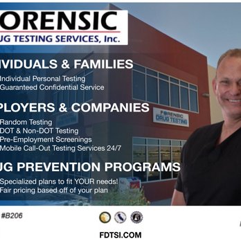 1. Forensic Drug Testing Services