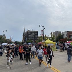 Downtown Racine Corporation - People having a great time with this wonderful weather!