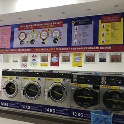 Dobi Layan Diri DIY - This is the wet cleaner start with 10kg and 14 kg