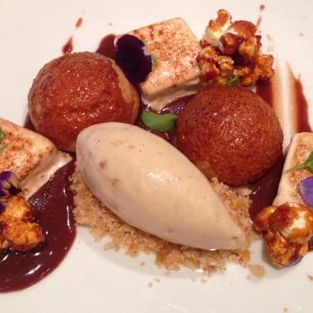 Primo - Caramello with a caramel pate choux-caramelized hazelnut gelato and toasted caramel marshmallow - Italian Near Me - Orlando, Florida