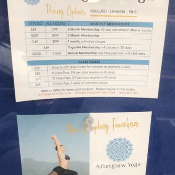 Afterglow Yoga - Yoga Near Me - Wailuku, Hawaii Afterglow Yoga - Yoga Near Me - Wailuku, Hawaii