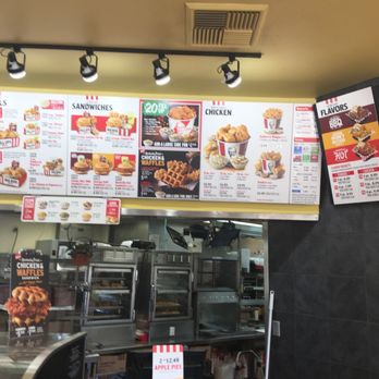 KFC - Part of the menu board. - Fast Food Near Me - Temecula, California KFC - Part of the menu board. - Fast Food Near Me - Temecula, California
