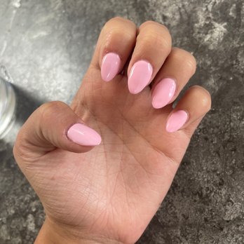 Star Nails And Spa - almond acrylic in pink. - Nail Salons Near Me - De Pere, Wisconsin Star Nails And Spa - almond acrylic in pink. - Nail Salons Near Me - De Pere, Wisconsin