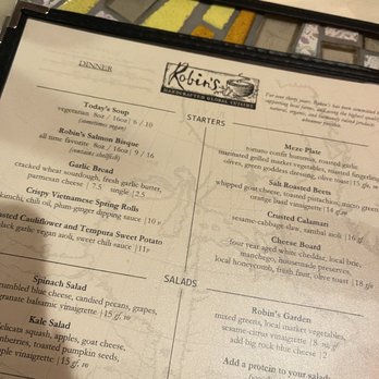 Robins Restaurant - New American Near Me - Cambria, California Robins Restaurant - New American Near Me - Cambria, California