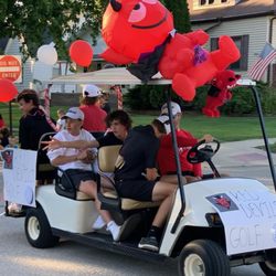 Beaver Creek Golf Carts - Hall High School homecoming parade with a Beaver Creek Golf Cart.