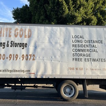 White Gold Moving & Storage - The shabby looking truck they pulled up with and left an oil slick from under the rear differential. - Movers Near Me - Gardena, California