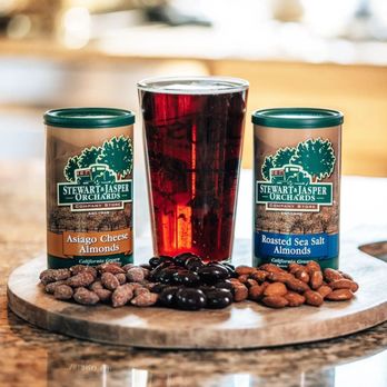 Stewart & Jasper Orchards Company Store - Pair some seasoned almond favorites with a great beer - Specialty Food Near Me - Patterson, California Stewart & Jasper Orchards Company Store - Pair some seasoned almond favorites with a great beer - Specialty Food Near Me - Patterson, California