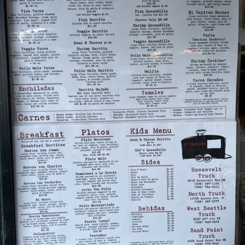 El Camion - Menu - Mexican Near Me - Seattle, Washington El Camion - Menu - Mexican Near Me - Seattle, Washington