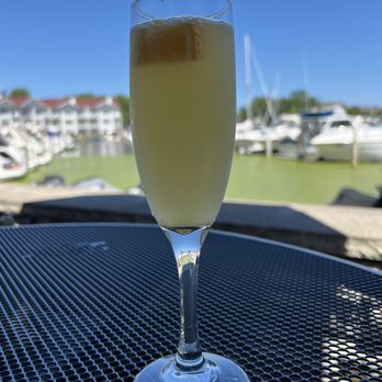 Bentwood Tavern - a glass of wine on a table - New American Near Me - New Buffalo, Michigan