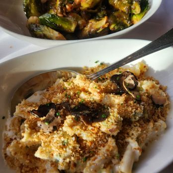 Eddie V's Prime Seafood - Truffle mac & Brussel sprouts - Seafood Near Me - El Segundo, California Eddie V's Prime Seafood - Truffle mac & Brussel sprouts - Seafood Near Me - El Segundo, California