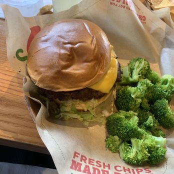Chili's - Big Smasher Burger* with broccoli - Bars Near Me - Dallas, Texas