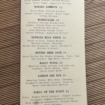 Hogwash Whiskey Den - Craft Cocktails 10/31/25 - Whiskey Bars Near Me - Spokane, Washington