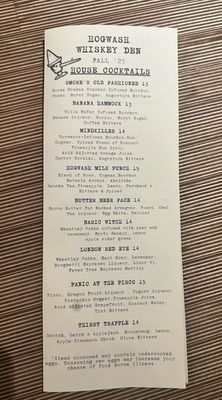 Menu photo 4 Hogwash Whiskey Den Spokane, WA