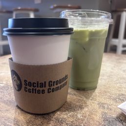 Americano & Matcha latte Americano & Matcha latte