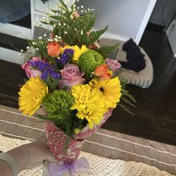 Flowerama On Pacific - After my redo. I was happy to find there was a lot more color in the bouquet than I thought.