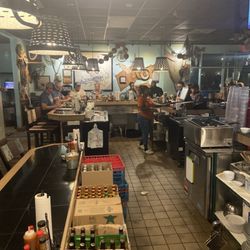 The Full Moon Oyster Bar - Friday night bar area.