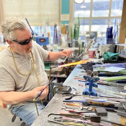 Louisville Glassworks - Mark Payton working at the torch.