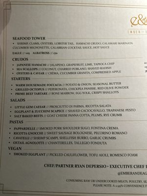 Menu photo 5 Ember And Eagle Eatontown, NJ