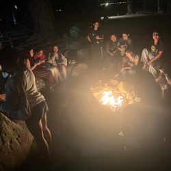Wasewagan Camp & Retreat - LOVE their giant fire pit!  We made s'mores and sang camp songs!  So much fun!