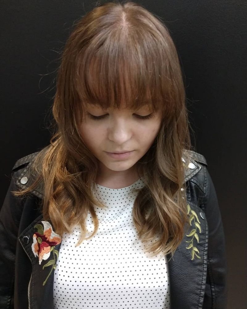 New Bangs And Messy Curls For Her Rocker Style Yelp
