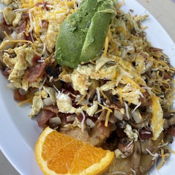 Park Bench Café - Farmers breakfast w/English muffin- good too! - Breakfast & Brunch Near Me - Huntington Beach, California
