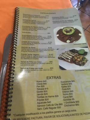 Menu photo 3 El Atrio Tijuana, BCN