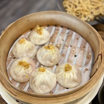 Dumpling Hours - Crab & Pork Xiao Long Bao (already ate two) - Dim Sum Near Me - Palo Alto, California Dumpling Hours - Crab & Pork Xiao Long Bao (already ate two) - Dim Sum Near Me - Palo Alto, California