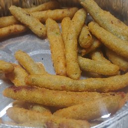 Already ate half of it. Green Bean Fries Already ate half of it. Green Bean Fries