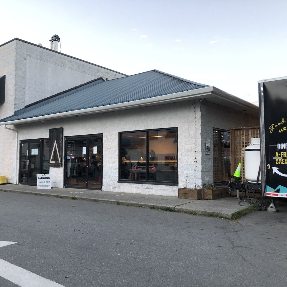 A FRAME Brewing Company - Front (side) of building~ - Breweries Near Me - Squamish, British Columbia A FRAME Brewing Company - Front (side) of building~ - Breweries Near Me - Squamish, British Columbia