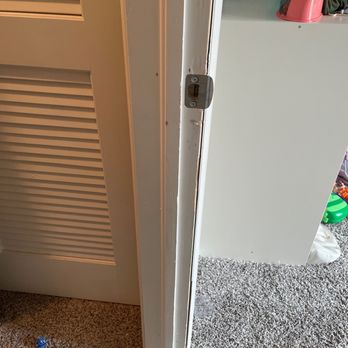 Dirgos Home Remodeling - The door was not closing so he took off the cocking. - Handyman Near Me Dirgos Home Remodeling - The door was not closing so he took off the cocking. - Handyman Near Me
