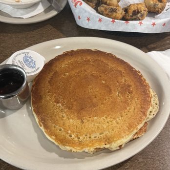 Jim's Restaurants - Texas Two Step- 2 huge pancakes, 3 slices of bacon, 2 eggs. - American Near Me - Austin, Texas Jim's Restaurants - Texas Two Step- 2 huge pancakes, 3 slices of bacon, 2 eggs. - American Near Me - Austin, Texas