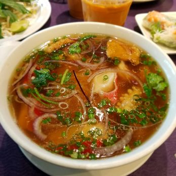 Pho Palace 2 - Seafood pho in beef broth, heavenly - Soup Near Me - Mansfield, Texas