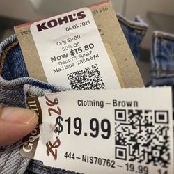 Goodwill Industries Sacramento Valley & Northern Nevada - Found a new pair of Levi's with a $15 tag from Kohl's. Goodwill had it marked above retail.