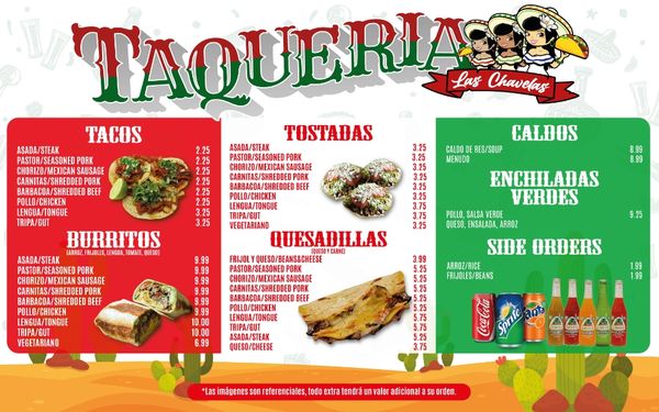 Menu photo 3 Las Chavelas Taqueria Homestead, FL Menu photo 3 Las Chavelas Taqueria Homestead, FL